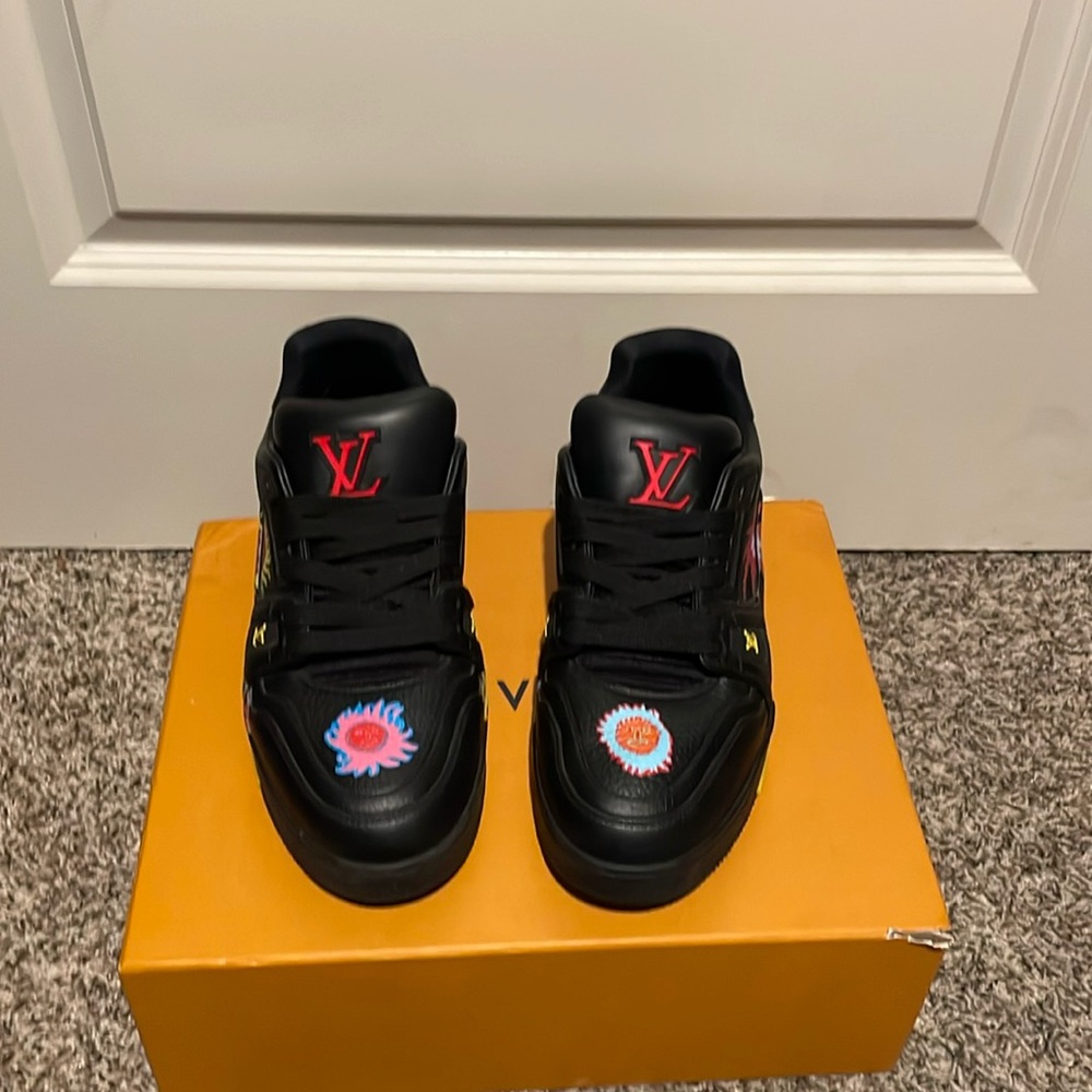 Louis Vuitton x Yayoi Kusama Trainer (Black Print)